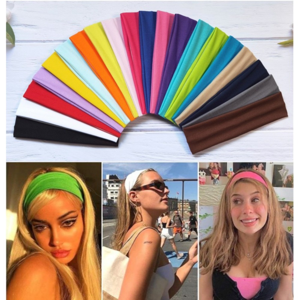 Travel Yoga Accessories - 남성 여성 헤어밴드 편안한 땀 흡수