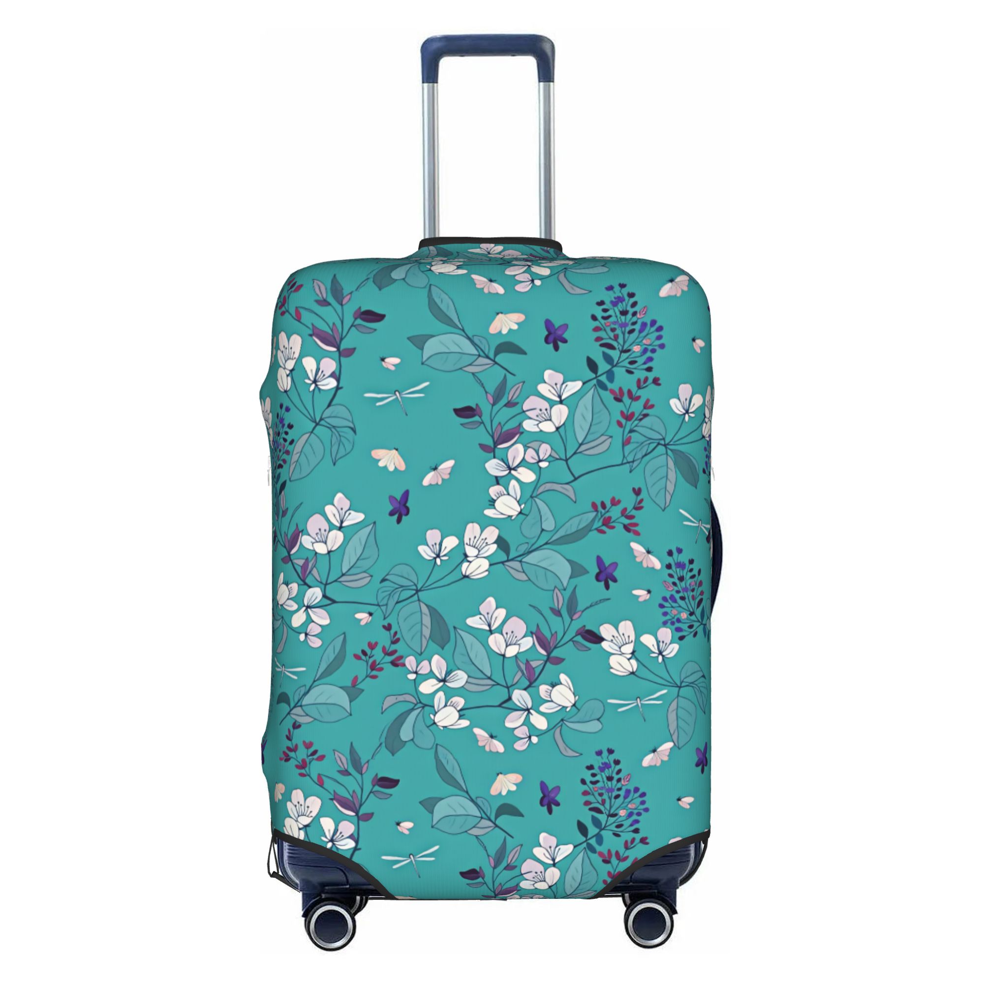 Travel Accessories Apple - 벚꽃 보라색 라일락 수하물 커버 탄성