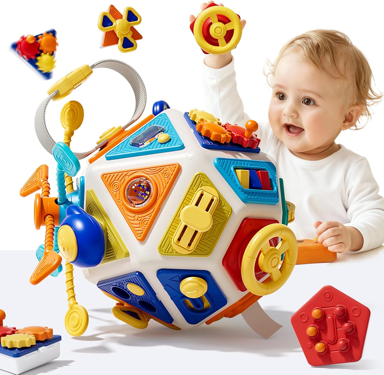 Travel Accessories With Baby - 아기 활동 큐브 장난감 몬테소리 감각