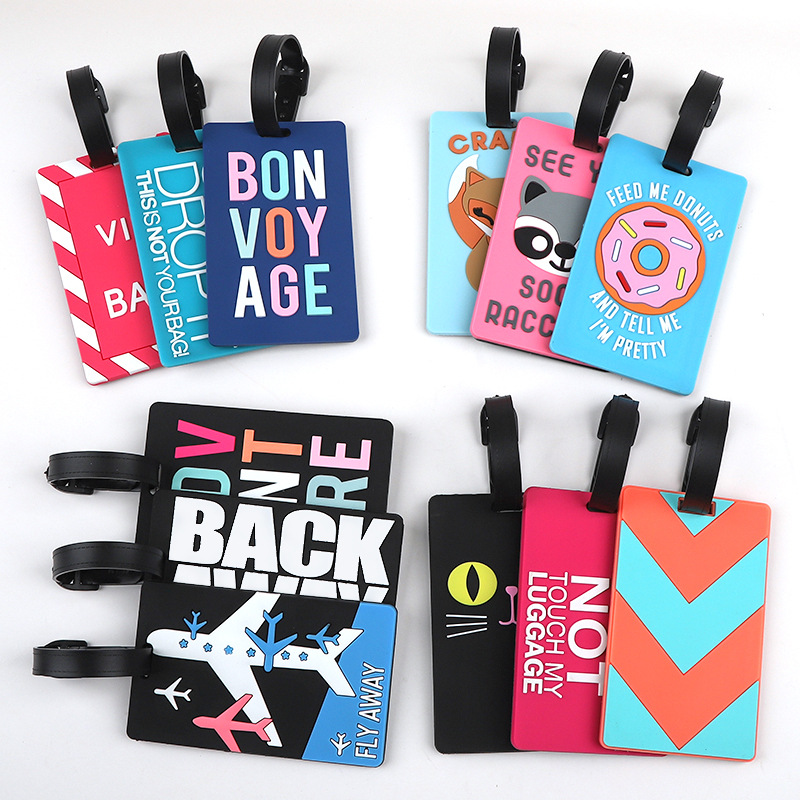 Travel Accessories International - 1pc 만화 동물 PVC 수하물 태그