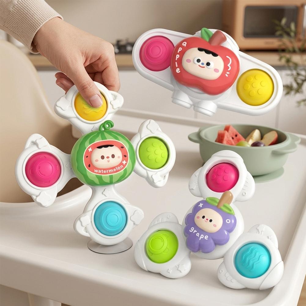 Travel Accessories With Baby - 3개 세트 아기 흡착식 피젯 스피닝