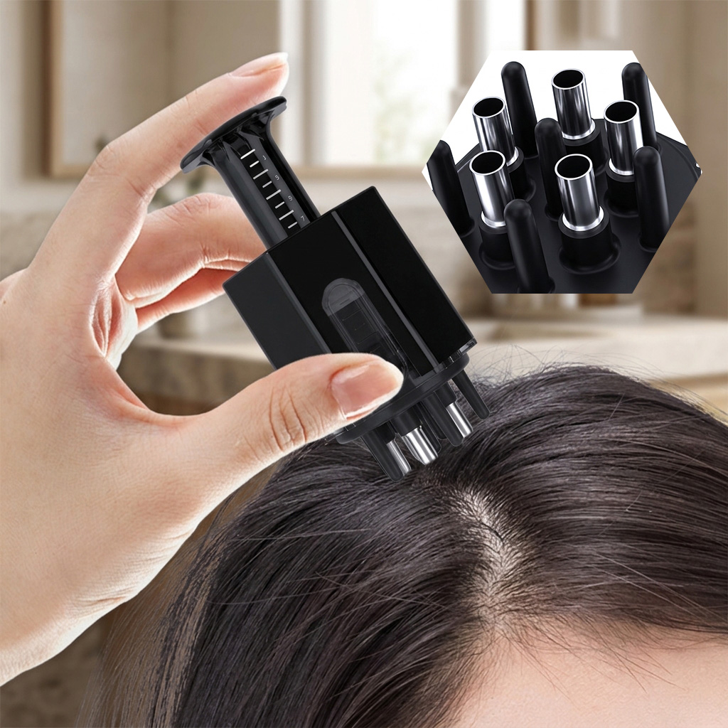 Travel Accessories Guide - 휴대용 두피 마사지 빗 에센셜 오일