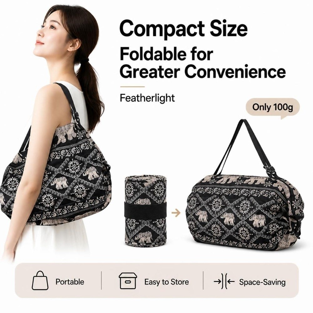 Travel Accessories Market - 일본산 대용량 쇼핑백 손잡이가 있는 방수