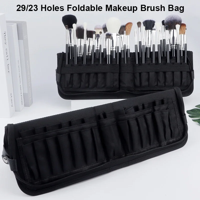 Travel Accessories Organizer Bag - 29/23 구멍 접이식 메이크업 브러쉬 가방