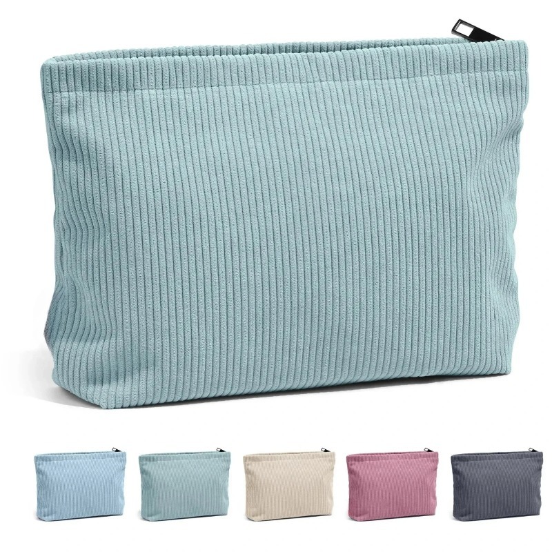Travel Accessories Organizer Bag - 코듀로이 여행용 화장품 가방 휴대용 메이크업