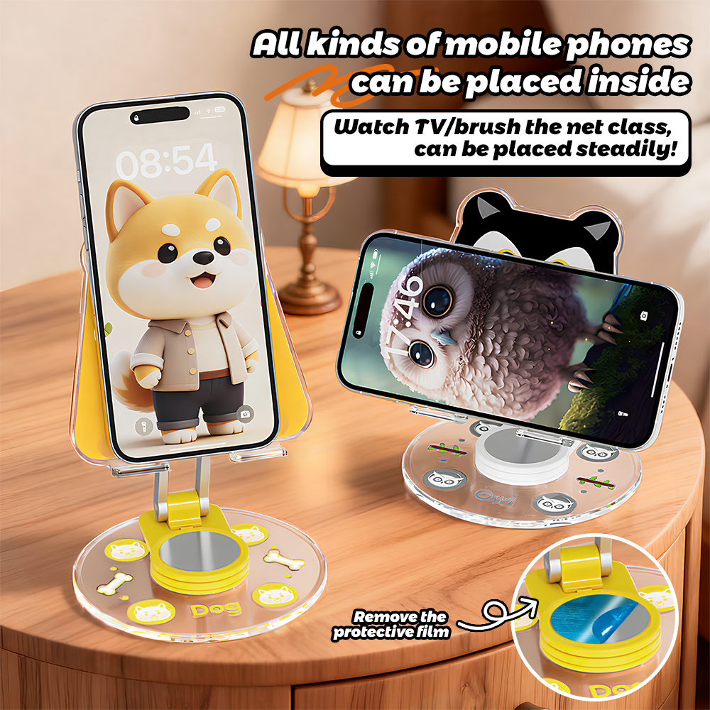 귀여운 동물 모양 휴대폰 거치대 360도 회전 가능 접 - Travel Accessories Online 리뷰 및 가격