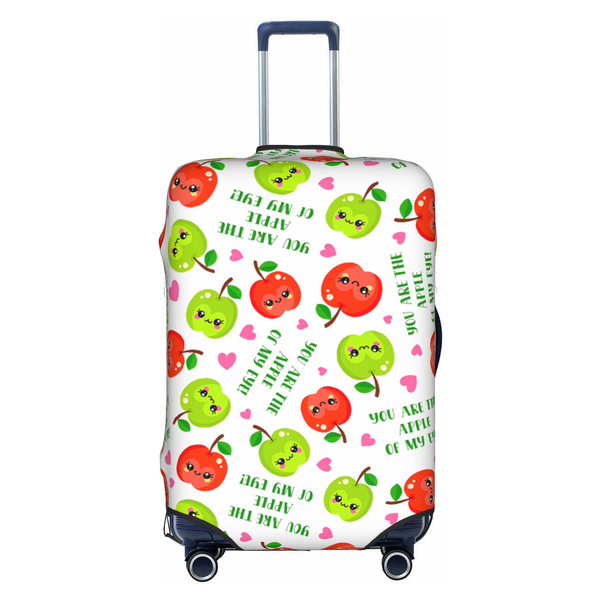카와이 애플 귀여운 얼굴 수하물 커버 패션 원활한 패턴 - Travel Accessories Apple 리뷰 및 가격