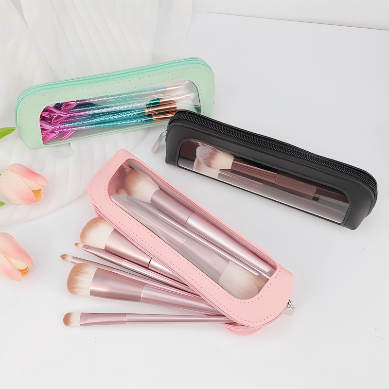 작고 투명한 PU 가죽 여행용 화장품 가방, 휴대용 방 - Travel Accessories Organizer Bag 리뷰 및 가격