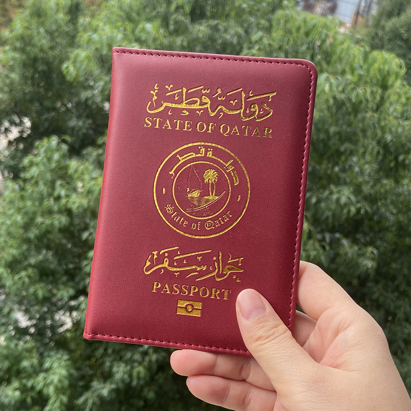 카타르 여권 케이스 중동 스타일 여권 커버 패션 PU  - Travel Accessories Qatar 리뷰 및 가격