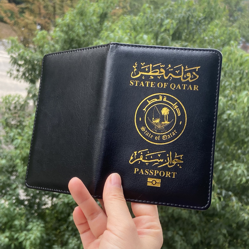 카타르 여권 케이스 중동 스타일 여권 커버 패션 PU  - Travel Accessories Qatar 리뷰 및 가격