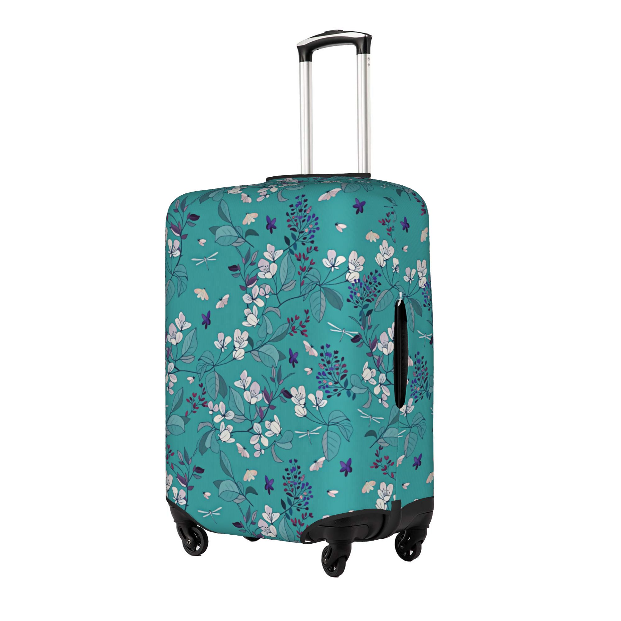 벚꽃 보라색 라일락 수하물 커버 탄성 흰색 사과꽃 여행 - Travel Accessories Apple 리뷰 및 가격