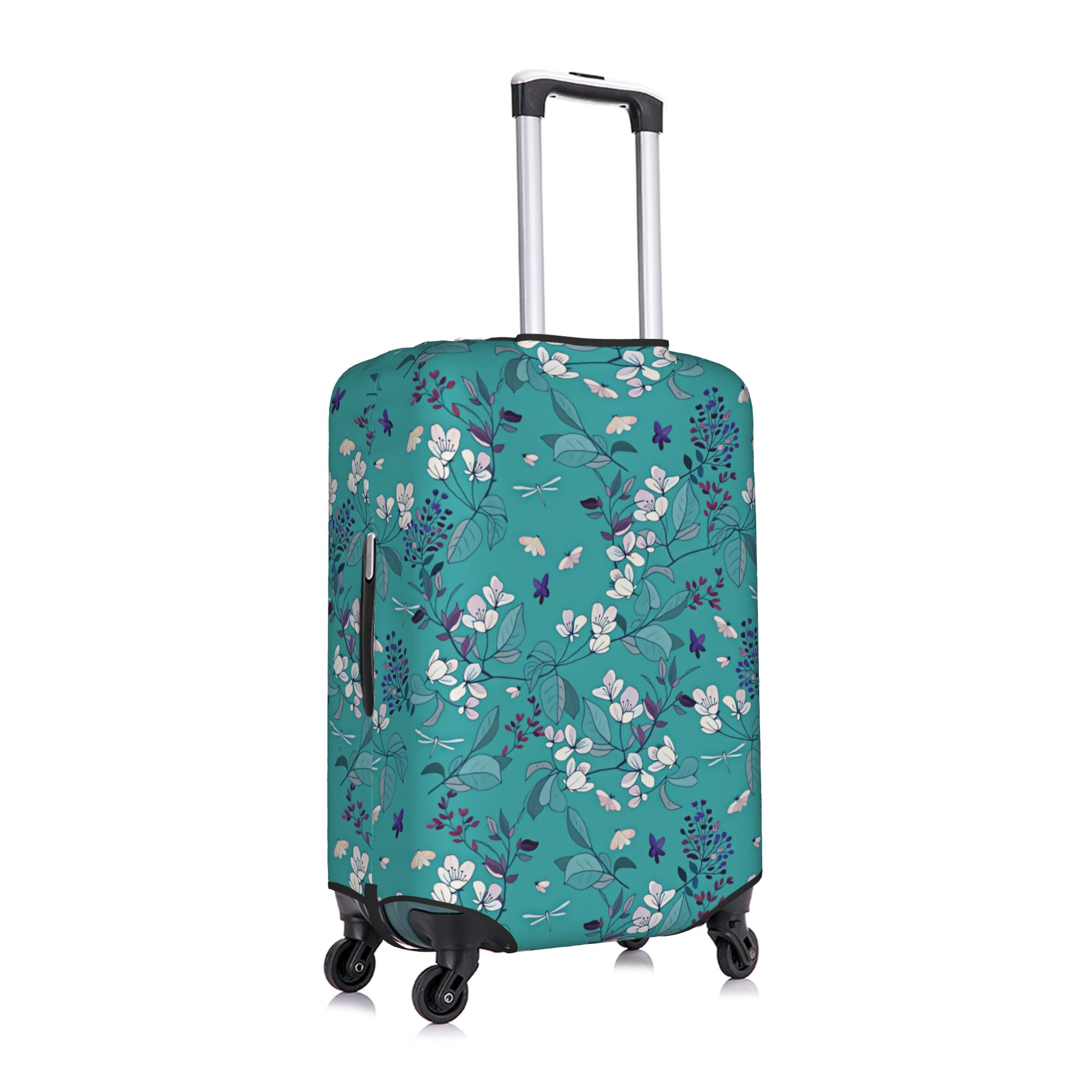 벚꽃 보라색 라일락 수하물 커버 탄성 흰색 사과꽃 여행 - Travel Accessories Apple 리뷰 및 가격