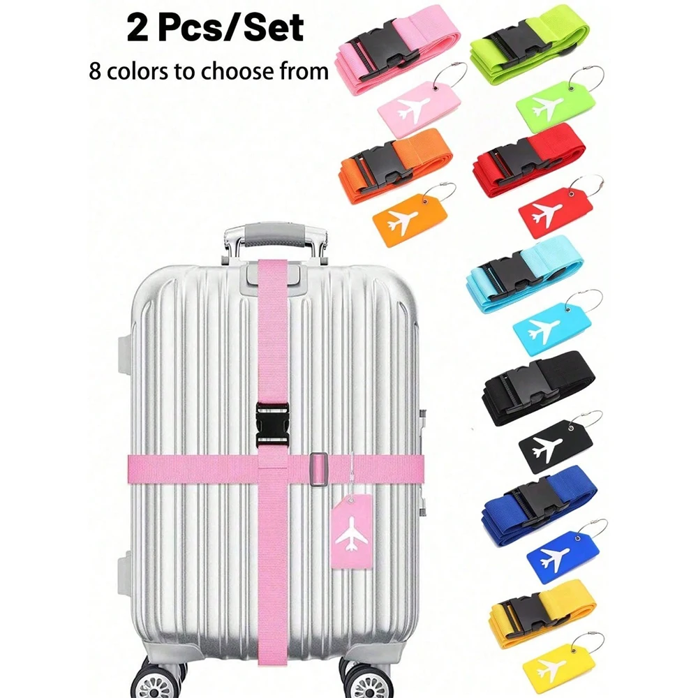 여행용 수하물 스트랩 세트와 수하물 태그 다양한 색상의 - Travel Accessories International 리뷰 및 가격