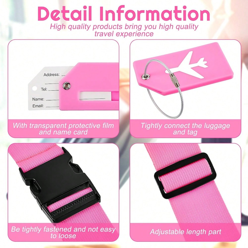 여행용 수하물 스트랩 세트와 수하물 태그 다양한 색상의 - Travel Accessories International 리뷰 및 가격