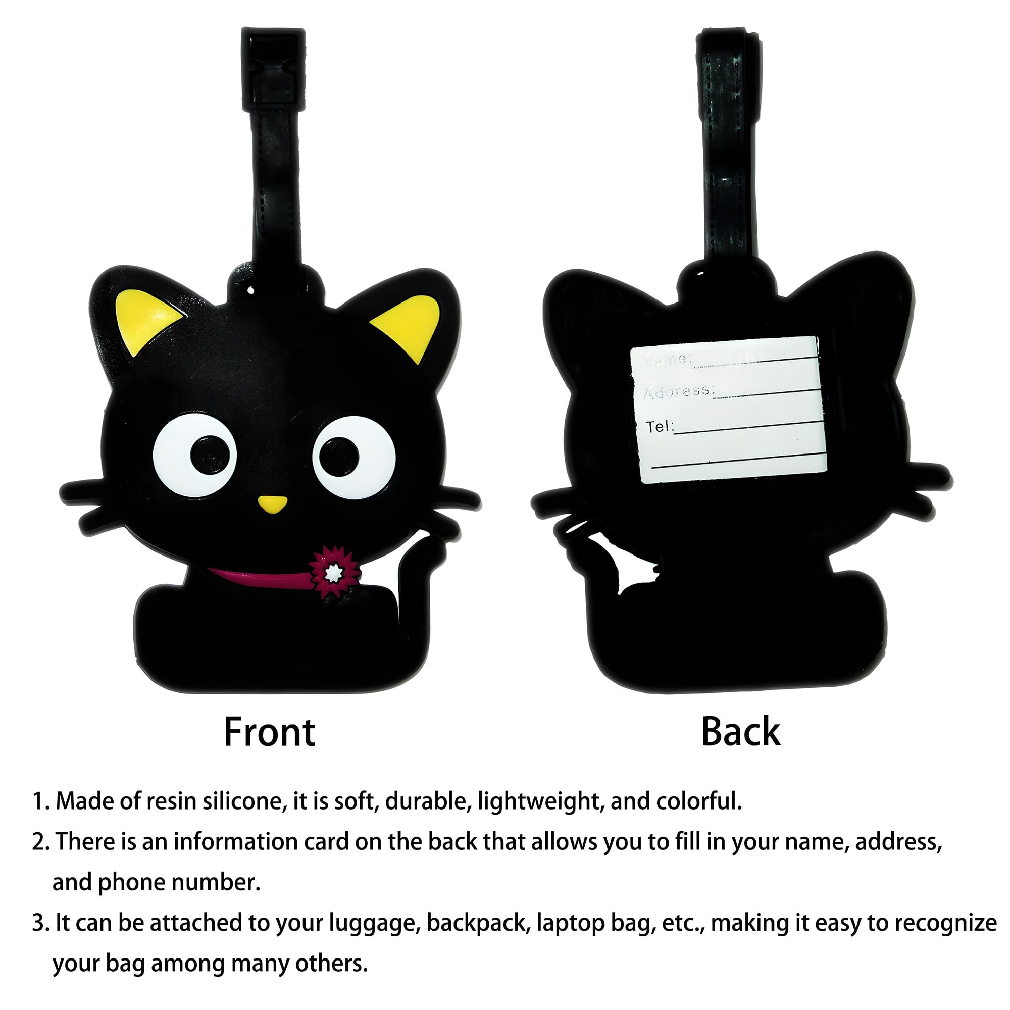 귀여운 동물 수하물 태그 여행용 고양이 강아지 똥 공룡 - Travel Accessories International 리뷰 및 가격