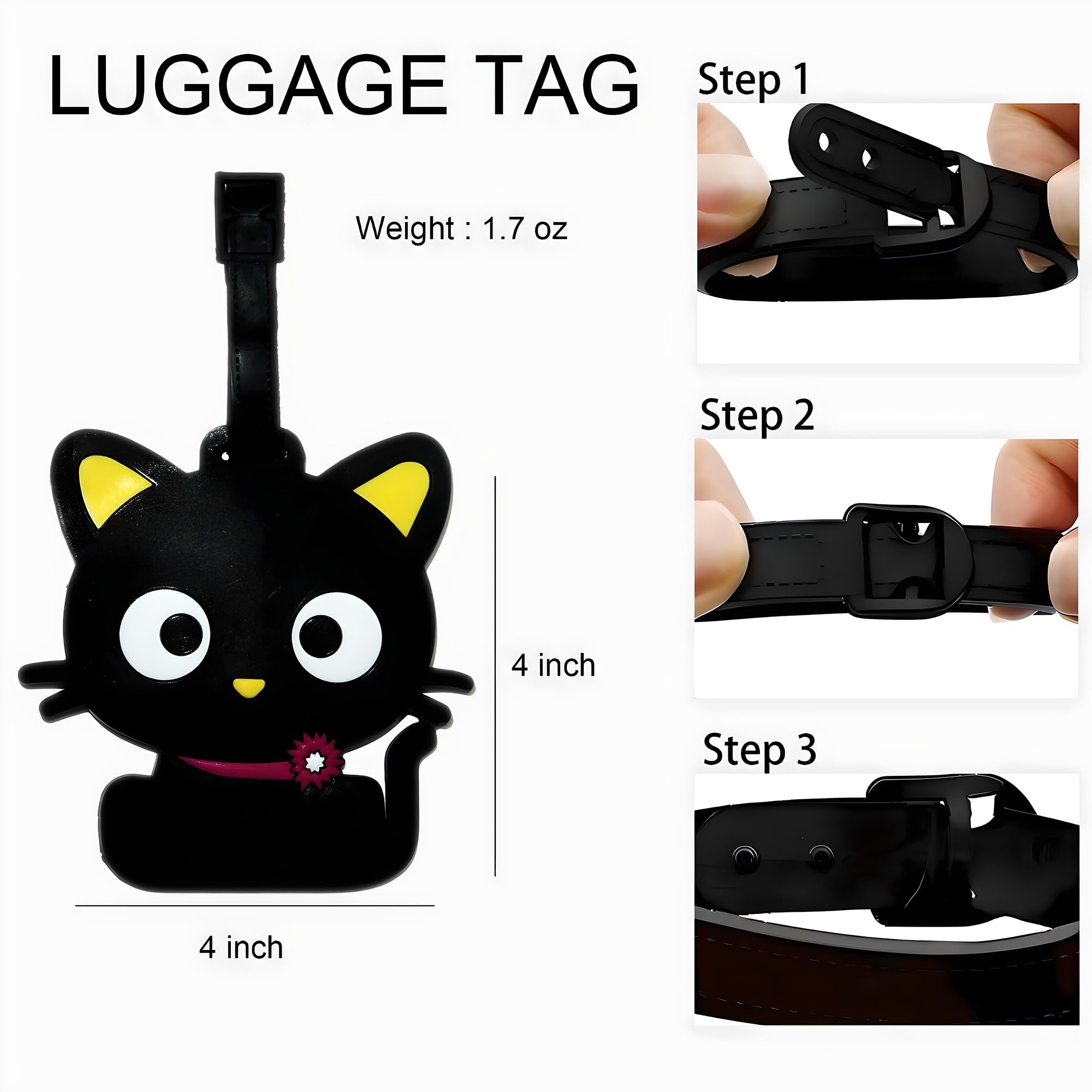귀여운 동물 수하물 태그 여행용 고양이 강아지 똥 공룡 - Travel Accessories International 리뷰 및 가격