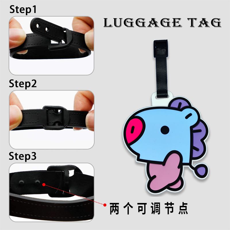 BT21 만화 귀여운 키체인 카와이 유니섹스 수하물 태 - It Travel Accessories 리뷰 및 가격