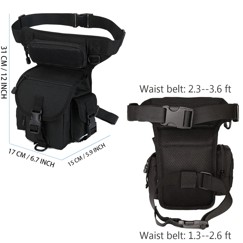 새로운 남성용 방수 레그 랩 힙 드롭 벨트 허리 옥스포 - Travel Accessories Hip Belt 리뷰 및 가격