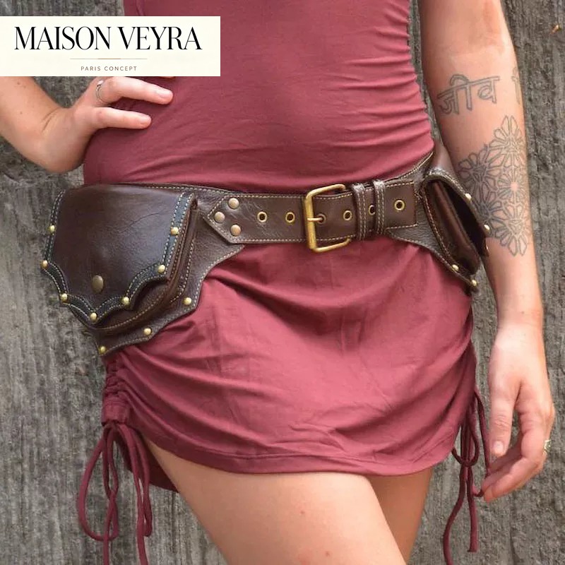 1개 중세 스팀펑크 가죽 허리 가방 유틸리티 힙 벨트  - Travel Accessories Hip Belt 리뷰 및 가격