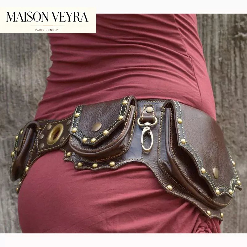 1개 중세 스팀펑크 가죽 허리 가방 유틸리티 힙 벨트  - Travel Accessories Hip Belt 리뷰 및 가격