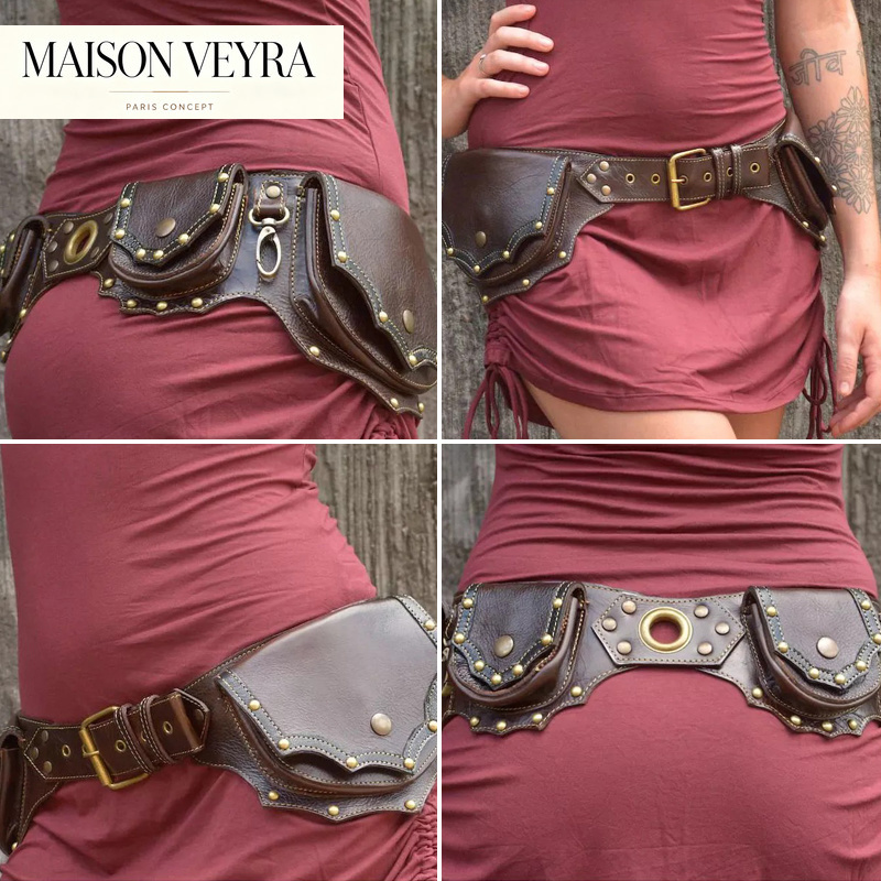 1개 중세 스팀펑크 가죽 허리 가방 유틸리티 힙 벨트  - Travel Accessories Hip Belt 리뷰 및 가격