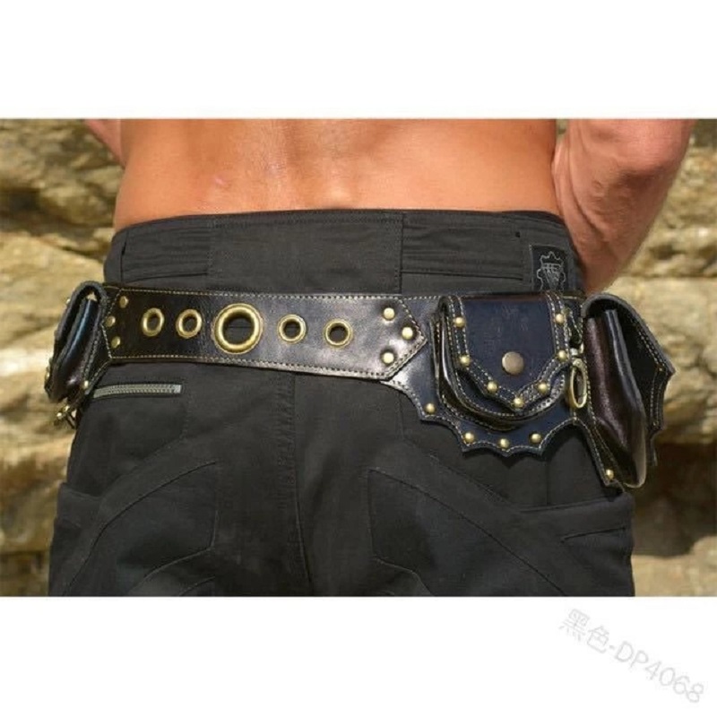 중세 Steampunk 가죽 유틸리티 엉덩이 벨트 축제 - Travel Accessories Hip Belt 리뷰 및 가격