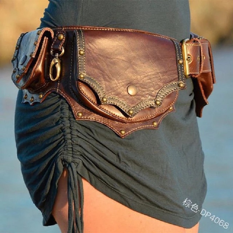 중세 Steampunk 가죽 유틸리티 엉덩이 벨트 축제 - Travel Accessories Hip Belt 리뷰 및 가격