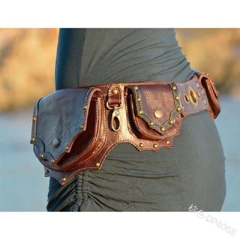 중세 Steampunk 가죽 유틸리티 엉덩이 벨트 축제 - Travel Accessories Hip Belt 리뷰 및 가격