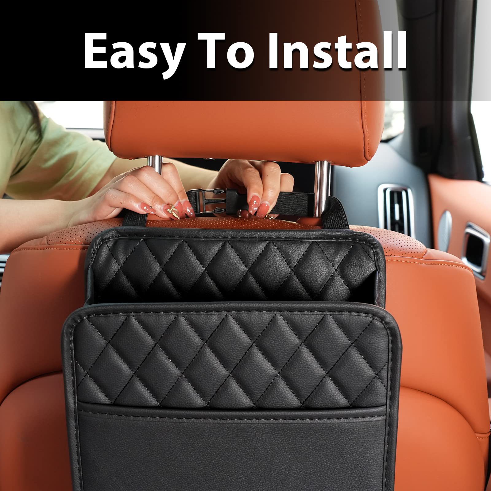 차량용 뒷좌석 수납 포켓, PU 가죽 다용도 자동차 시 - Travel Accessories Organizer Bag 리뷰 및 가격