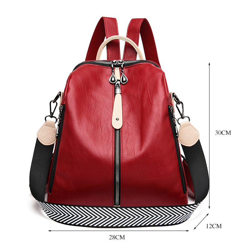여성용 부드러운 가죽 백팩, 여성용 패션 백팩, 화이트 - Travel Accessories Holder 리뷰 및 가격