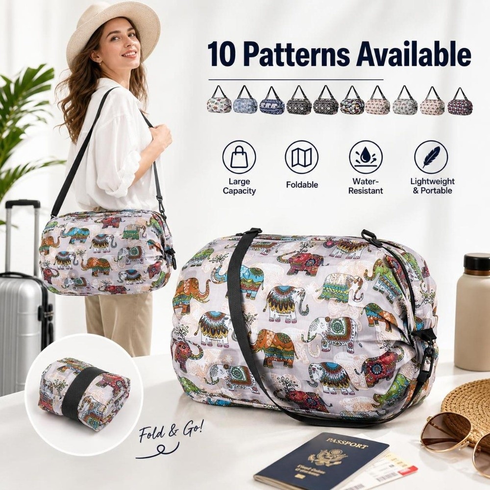 손잡이가 있는 경량 대용량 쇼핑백 방수 여행용 핸드백  - Travel Accessories Market 리뷰 및 가격