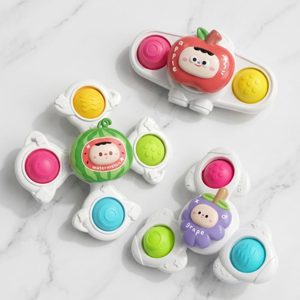 3개 세트 아기 흡착식 피젯 스피닝 장난감 식탁 욕실  - Travel Accessories With Baby 리뷰 및 가격