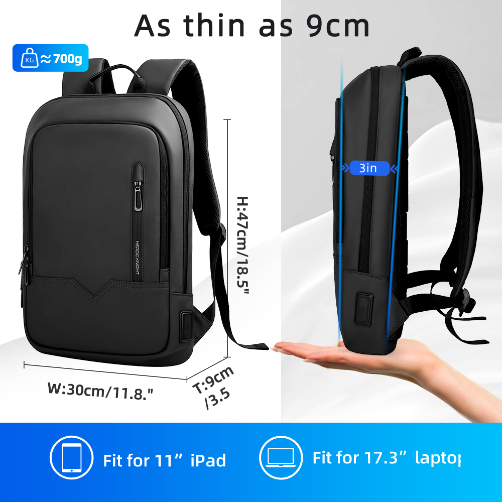 남성용 HK 슬림 비즈니스 백팩 17.3인치 노트북 가 - Travel Accessories Holder 리뷰 및 가격