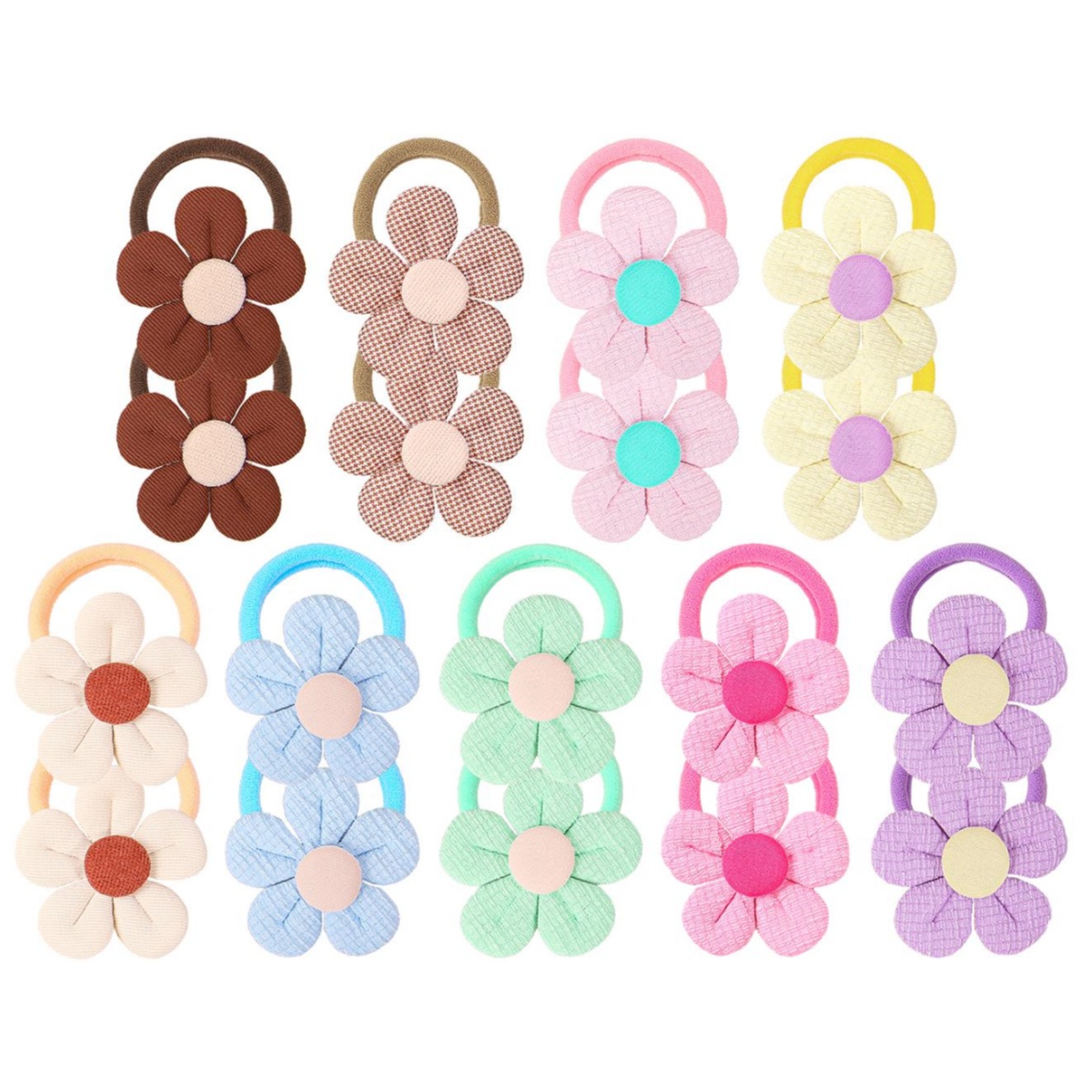 18pcs 해바라기 헤어 넥타이 어린이 소녀 헤어 밴드 - Travel Accessories For 6 Year Old 리뷰 및 가격