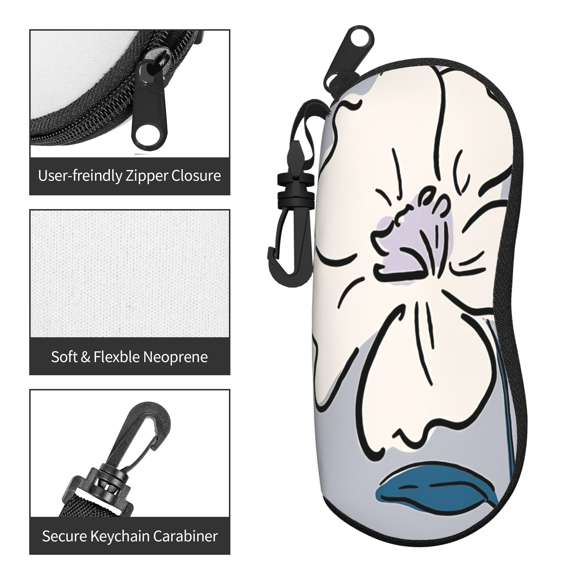 꽃시장 안경 케이스 커버 선글라스 파우치 여행 빈티지  - Travel Accessories Market 리뷰 및 가격
