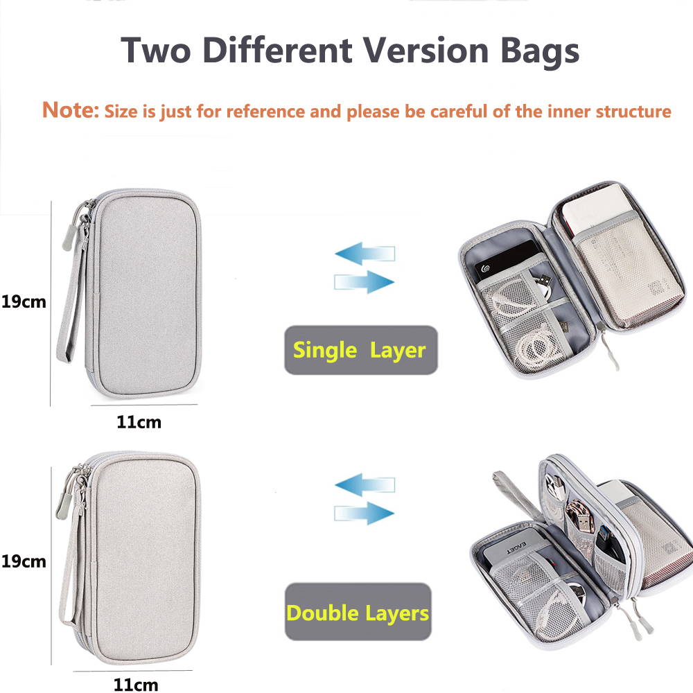 다기능 메이크업 가방 케이블 이어폰 액세서리 보관 가방 - Travel Accessories Organizer Bag 리뷰 및 가격