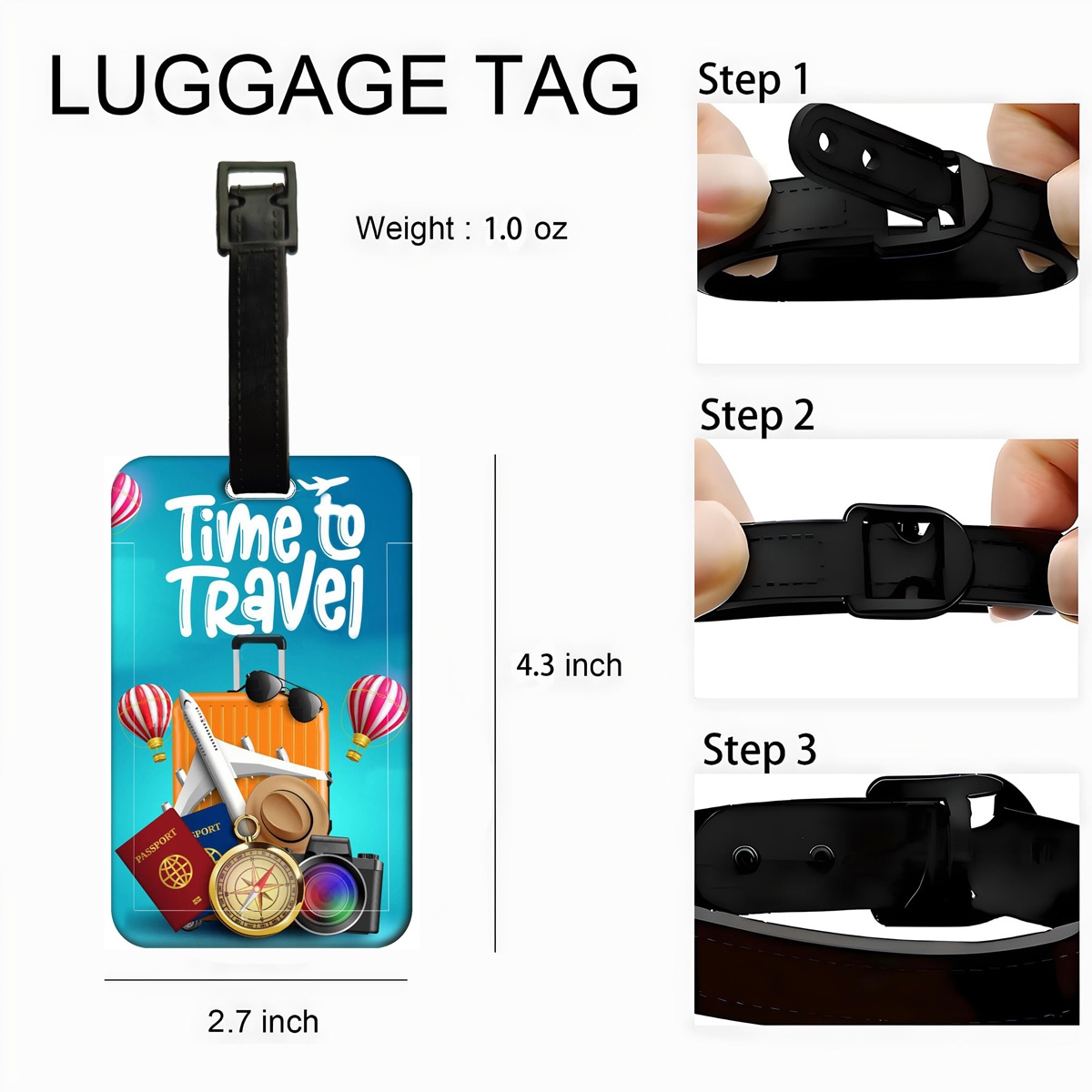 여행 스타일 러기지 태그 남녀 공용 여행 가방 라벨 클 - Travel Accessories International 리뷰 및 가격
