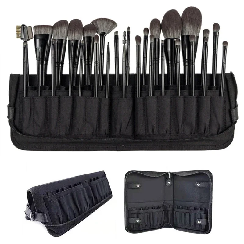 29/23 구멍 접이식 메이크업 브러쉬 가방 여성 메이 - Travel Accessories Organizer Bag 리뷰 및 가격