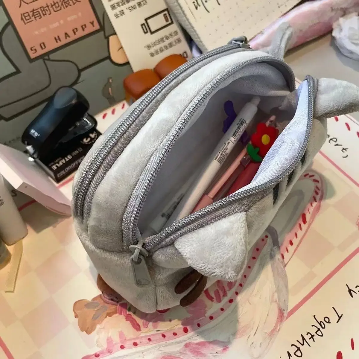귀여운 Pusheen 연필 케이스 만화 뚱뚱한 고양이  - It Travel Accessories 리뷰 및 가격