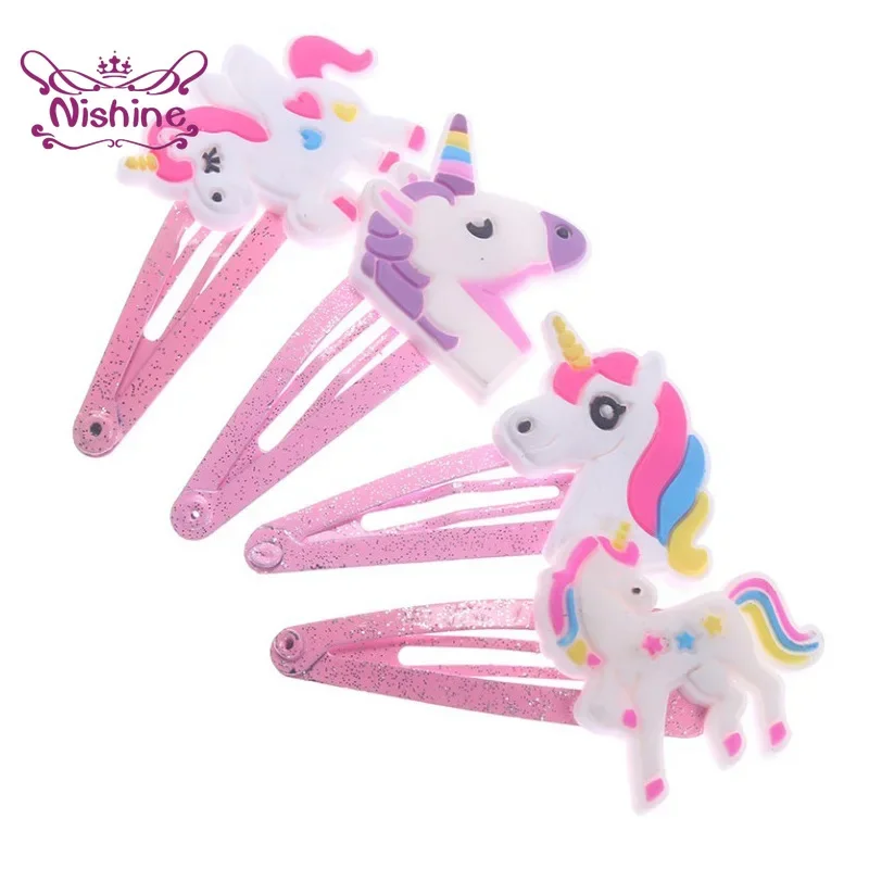 Nishine 10 개/몫 유니콘 헤어 클립 만화 동물 - Travel Accessories For 6 Year Old 리뷰 및 가격