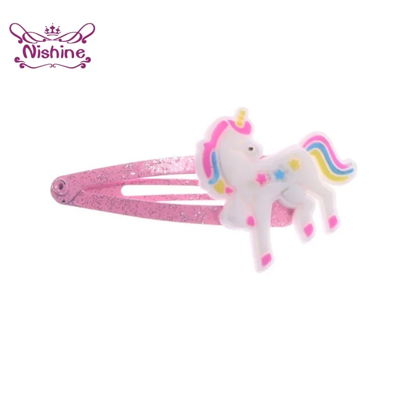 Nishine 10 개/몫 유니콘 헤어 클립 만화 동물 - Travel Accessories For 6 Year Old 리뷰 및 가격